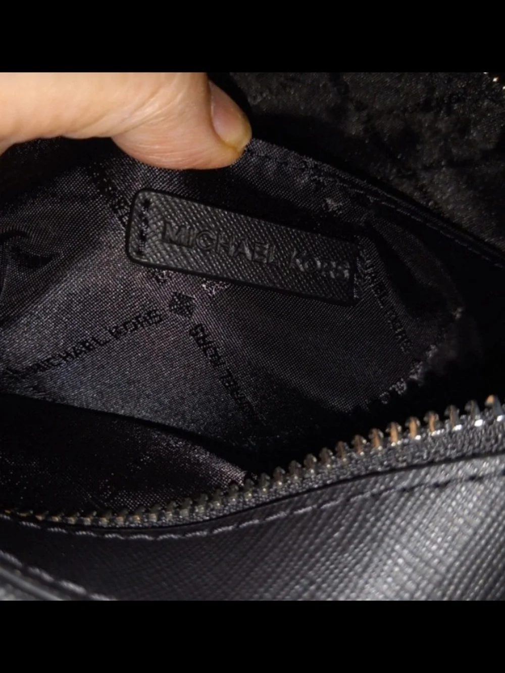 Michael Kors Black and Gray Signature Crossbody Bag